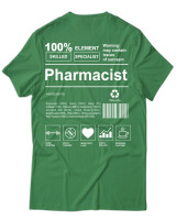 T-Shirt Unisex - Pharmacist - Color Thumbnail Πράσινο