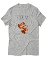 T-Shirt Αντρικό - Pick Me - Color Thumbnail Γκρι Μελανζέ