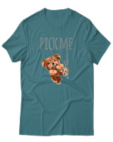 T-Shirt Αντρικό - Pick Me - Color Thumbnail Μπλε Πράσινο