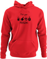 Φούτερ με κουκούλα - Pick Your Poison - Color Thumbnail Κόκκινο
