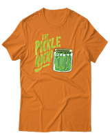 T-Shirt Αντρικό - Pickle Rick Jar - Color Thumbnail Πορτοκαλί