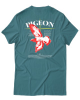 T-Shirt Αντρικό - Pigeon - Color Thumbnail Μπλε Πράσινο