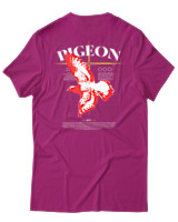 T-Shirt Αντρικό - Pigeon - Color Thumbnail Φουξια