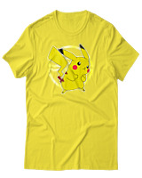 T-Shirt Αντρικό - Pikachu Ash's - Color Thumbnail Κίτρινο