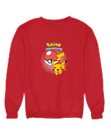 Φούτερ χωρίς κουκούλα Αντρικό - Pikachu Ball - Color Thumbnail Κόκκινο
