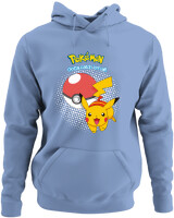 Φούτερ με κουκούλα - Pikachu Ball - Color Thumbnail Blue Carolina
