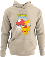 Φούτερ με κουκούλα - Pikachu Ball - Color Thumbnail Μπέζ