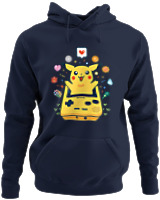 Φούτερ με κουκούλα - Pikachu Game Boy - Color Thumbnail Navy Blue