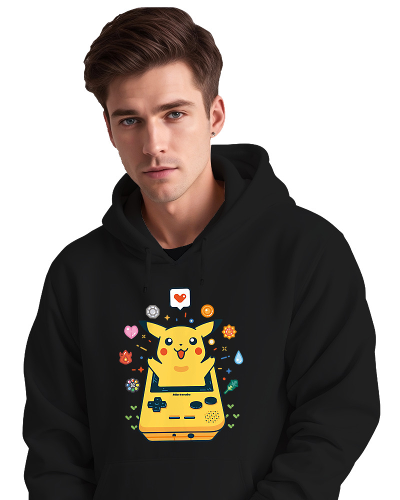 Φούτερ με κουκούλα - Pikachu Game Boy - Image 2
