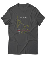 T-Shirt Αντρικό - Pikachu Minimal - Color Thumbnail Ανθρακί