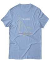 T-Shirt Αντρικό - Pikachu Minimal - Color Thumbnail Γαλάζιο