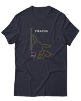 T-Shirt Αντρικό - Pikachu Minimal - Color Thumbnail Σκούρο Μπλε