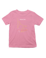 T-Shirt  Παιδικό - Pikachu Minimal - Color Thumbnail Ροζ