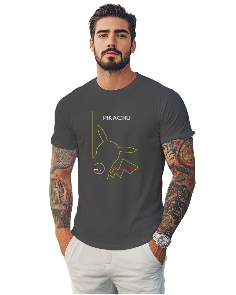 T-Shirt Αντρικό - Pikachu Minimal - Image 1