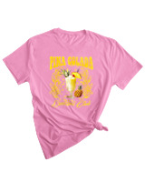 T-Shirt Woman Fashion Γυναικείο - Pina Colada - Color Thumbnail PINK