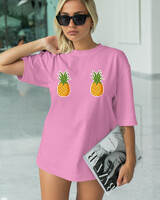 T-Shirt Classic - Pineapples Tits - Color Thumbnail PINK