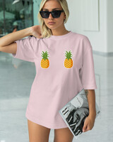 T-Shirt Classic - Pineapples Tits - Color Thumbnail PALE PINK