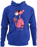 Φούτερ με κουκούλα - Pink Panther - Color Thumbnail Μπλε Ρουά