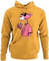 Φούτερ με κουκούλα - Pink Panther - Color Thumbnail Κίτρινο Χρυσό