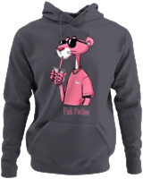 Φούτερ με κουκούλα - Pink Panther - Color Thumbnail Ανθρακί