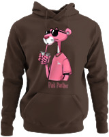 Φούτερ με κουκούλα - Pink Panther - Color Thumbnail Καφέ