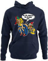 Φούτερ με κουκούλα - Pinoccio Tell Me More Lies - Color Thumbnail Navy Blue