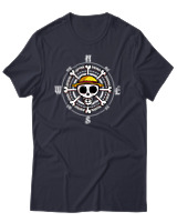 T-Shirt Unisex - Pirate Compass - Color Thumbnail Σκούρο Μπλε
