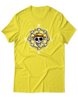 T-Shirt Unisex - Pirate Compass - Color Thumbnail Κίτρινο