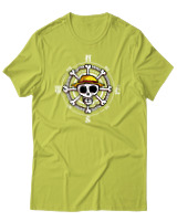 T-Shirt Unisex - Pirate Compass - Color Thumbnail Λαχανί