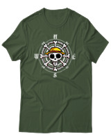 T-Shirt Unisex - Pirate Compass - Color Thumbnail Κυπαρισσί