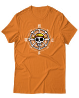 T-Shirt Unisex - Pirate Compass - Color Thumbnail Πορτοκαλί