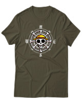 T-Shirt Unisex - Pirate Compass - Color Thumbnail Χακί