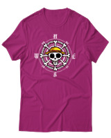 T-Shirt Unisex - Pirate Compass - Color Thumbnail Φουξια