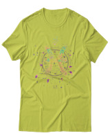 T-Shirt Αντρικό - Pisces Colorfull - Color Thumbnail Λαχανί