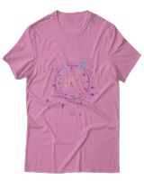 T-Shirt Αντρικό - Pisces Colorfull - Color Thumbnail Ροζ
