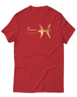 T-Shirt Αντρικό - Pisces Gold - Color Thumbnail Κόκκινο