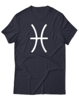 T-Shirt Αντρικό - Pisces Just Lines - Color Thumbnail Σκούρο Μπλε