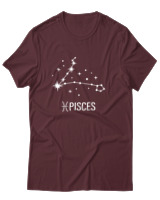 T-Shirt Αντρικό - Pisces Universe - Color Thumbnail Μπορντό