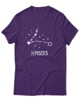 T-Shirt Αντρικό - Pisces Universe - Color Thumbnail Σκούρο Μωβ