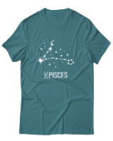 T-Shirt Αντρικό - Pisces Universe - Color Thumbnail Μπλε Πράσινο
