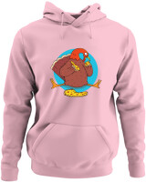 Φούτερ με κουκούλα - Pizza Gobble - Color Thumbnail Pink