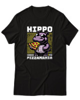T-Shirt Αντρικό - Pizza Mania - Color Thumbnail Μαύρο