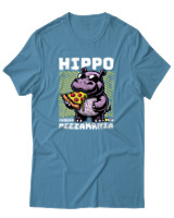 T-Shirt Αντρικό - Pizza Mania - Color Thumbnail Τιρκουάζ