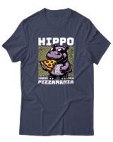 T-Shirt Αντρικό - Pizza Mania - Color Thumbnail Μπλε Γκρι