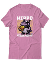 T-Shirt Αντρικό - Pizza Mania - Color Thumbnail Ροζ