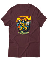 T-Shirt Αντρικό - Pizza Pal - Color Thumbnail Μπορντό