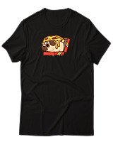T-Shirt Αντρικό - Pizza Pug - Color Thumbnail Μαύρο