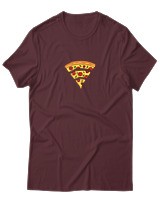 T-Shirt Αντρικό - Pizza Signal - Color Thumbnail Μπορντό