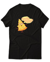 T-Shirt Αντρικό - Pizza Slice - Color Thumbnail Μαύρο