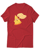 T-Shirt Αντρικό - Pizza Slice - Color Thumbnail Κόκκινο